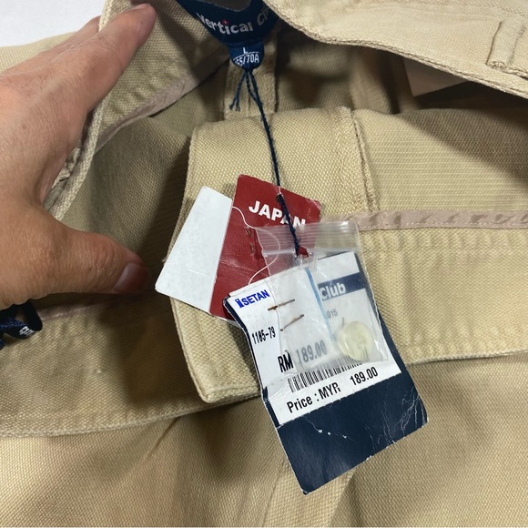 Vertical Club Nude Trousers Pants Straight Leg Cotton Woman’s Large Japan made - Picture 4 of 12